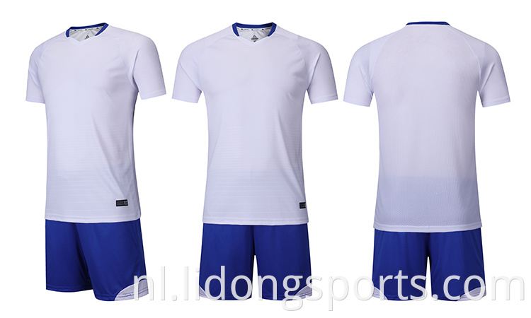 Aangepaste sublimatie bedrukt voetbal shirt gewoon voetbaluniform schoolvoetbal jersey groothandel